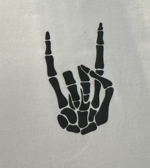 Skeleton Rock Hand Tee